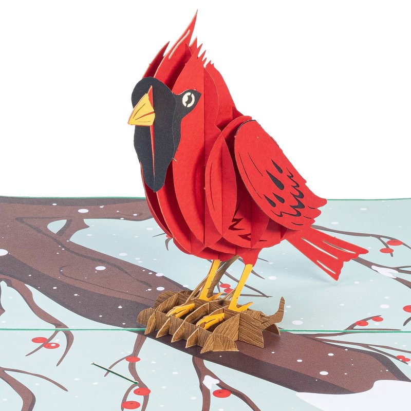 Cardinal Pop Up Card