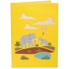 Elephant Family Pop Up Card
