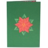 Poinsettia Pop Up Christmas Card