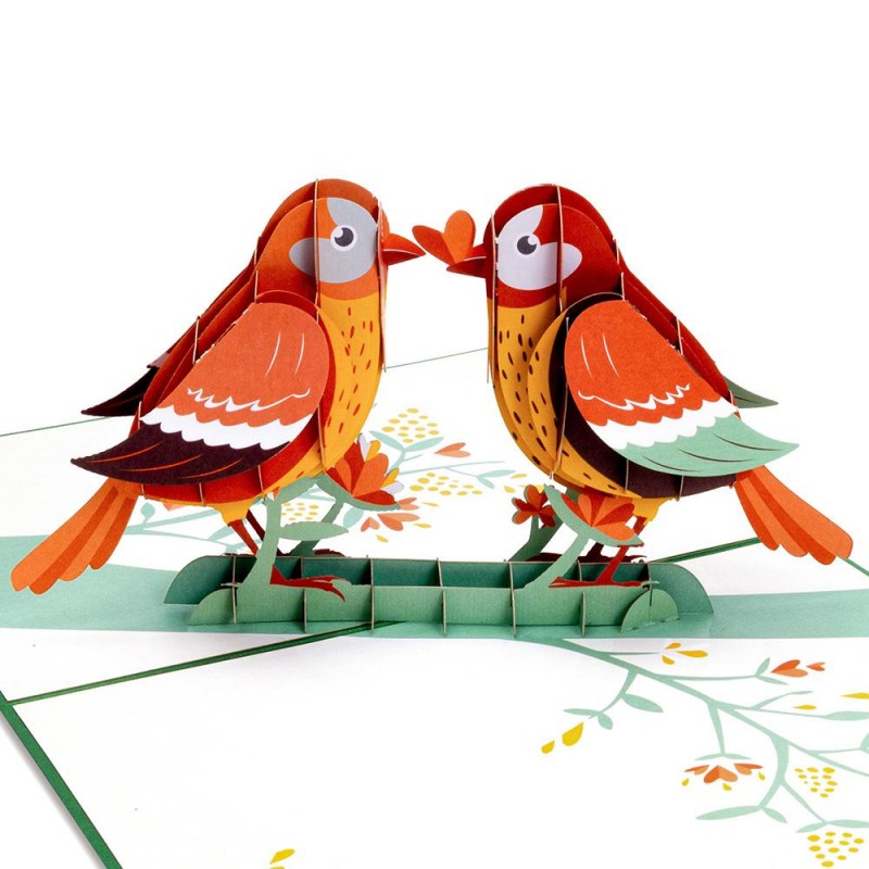 Lovebird Pop Up Card